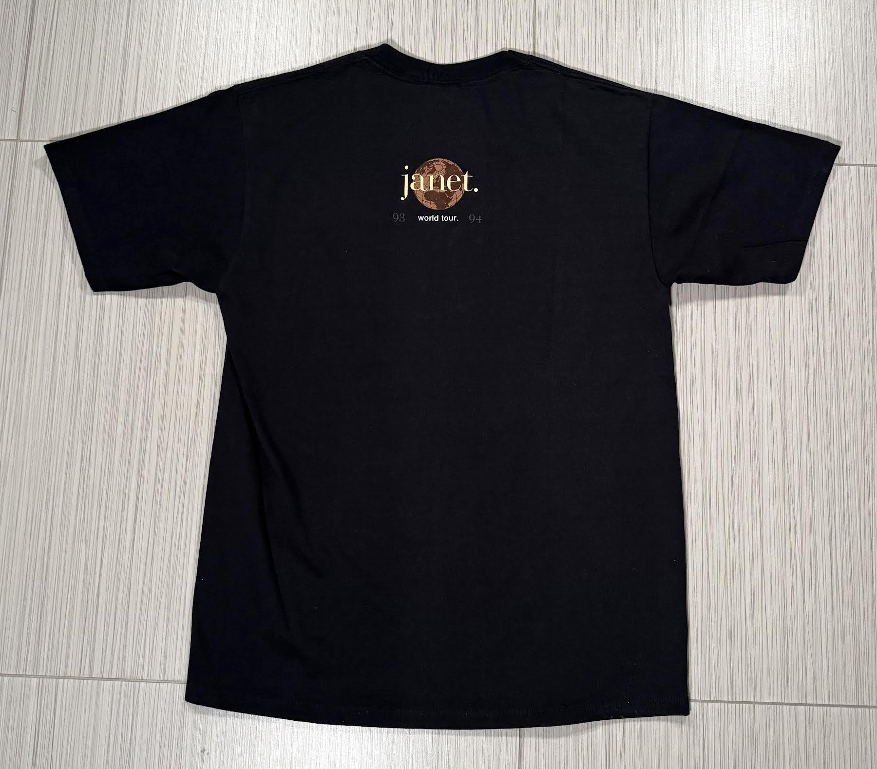 Vintage Janet Jackson 93-94 Janet World Tour T Shirt (Size L